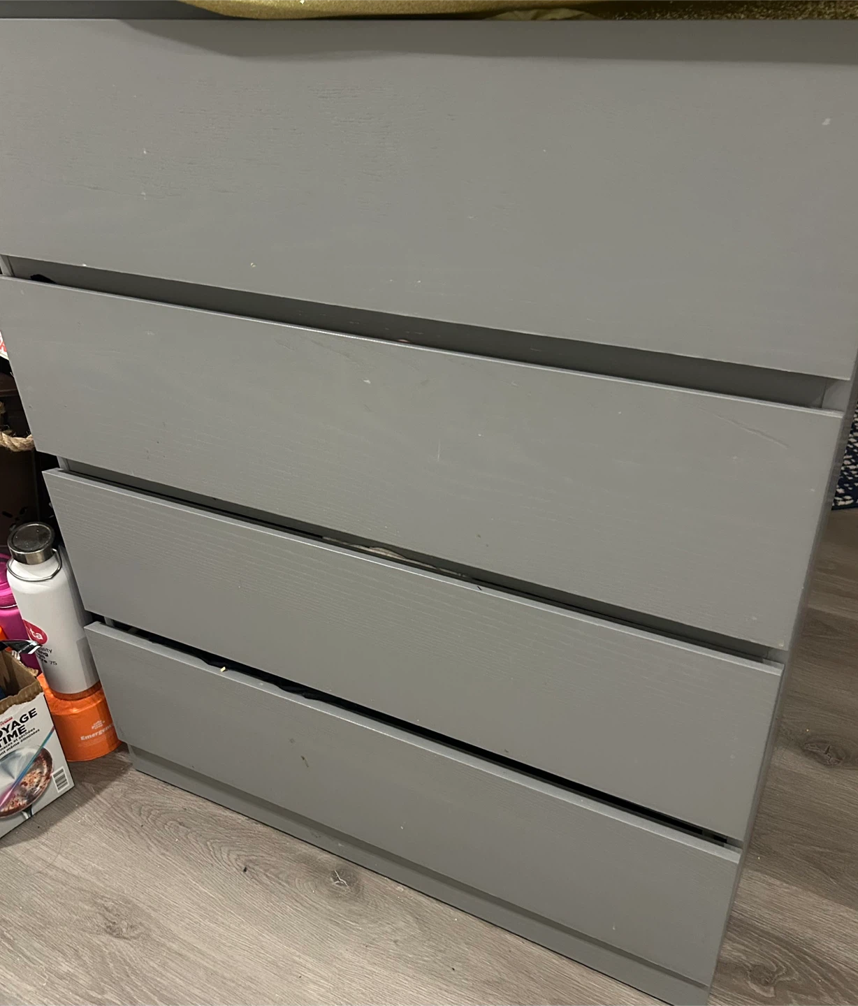 Grey 4-Drawer Dresser