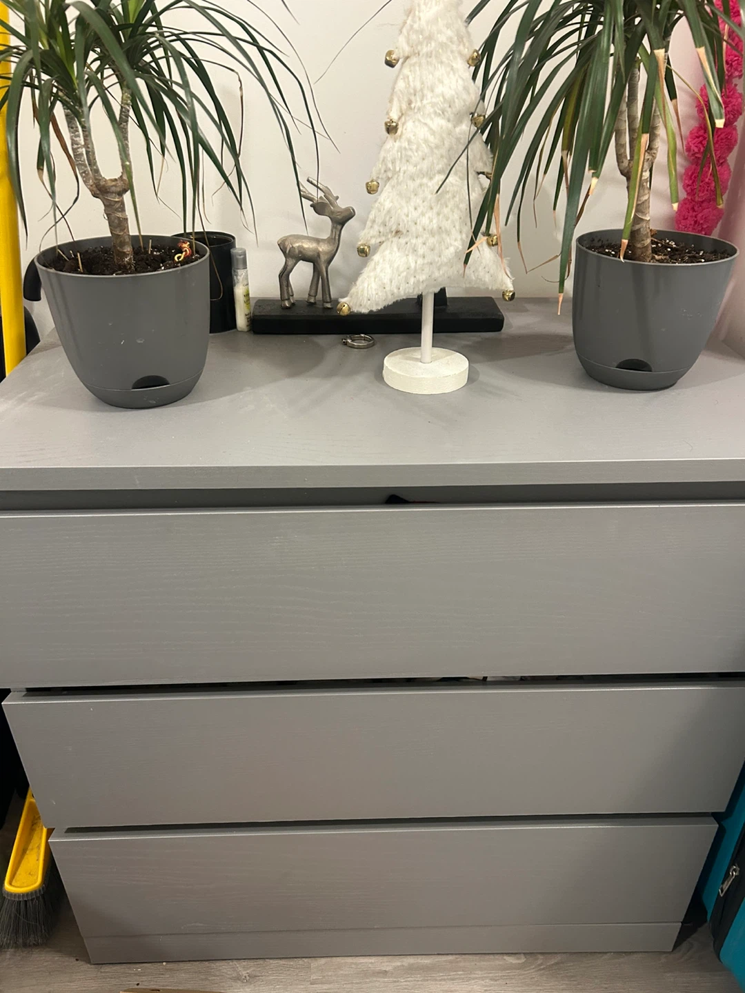 Grey 3-Drawer Dresser