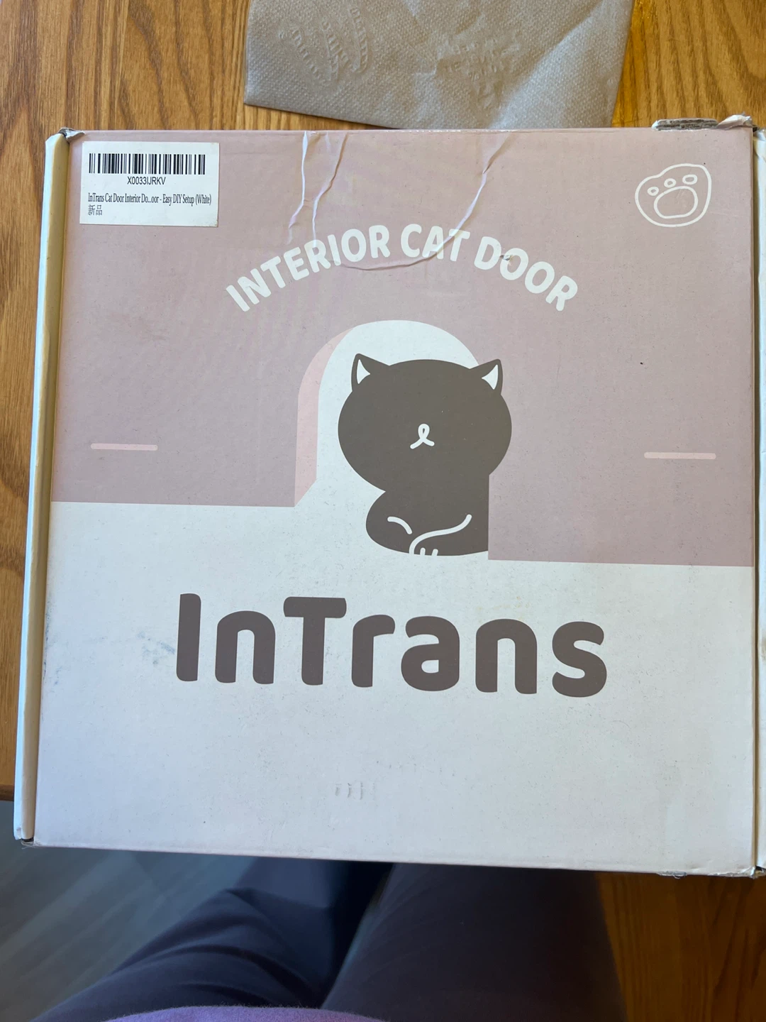 InTrans Interior Cat Door - White