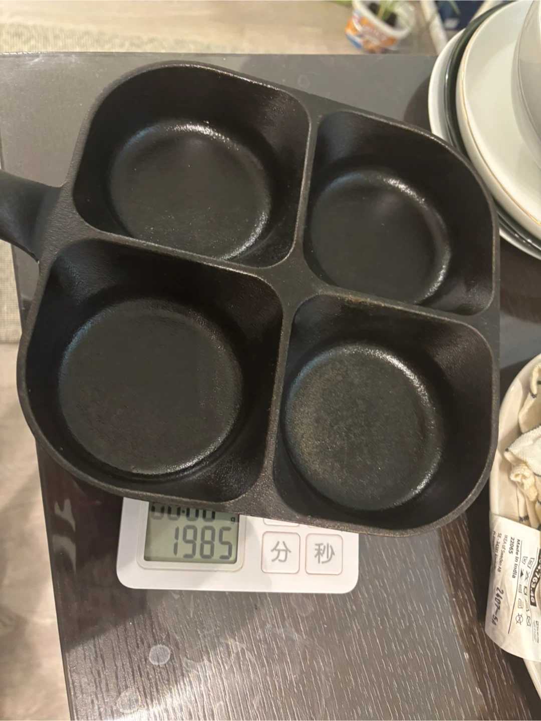 Cast Iron 4-Cup Egg and Pancake Pan
