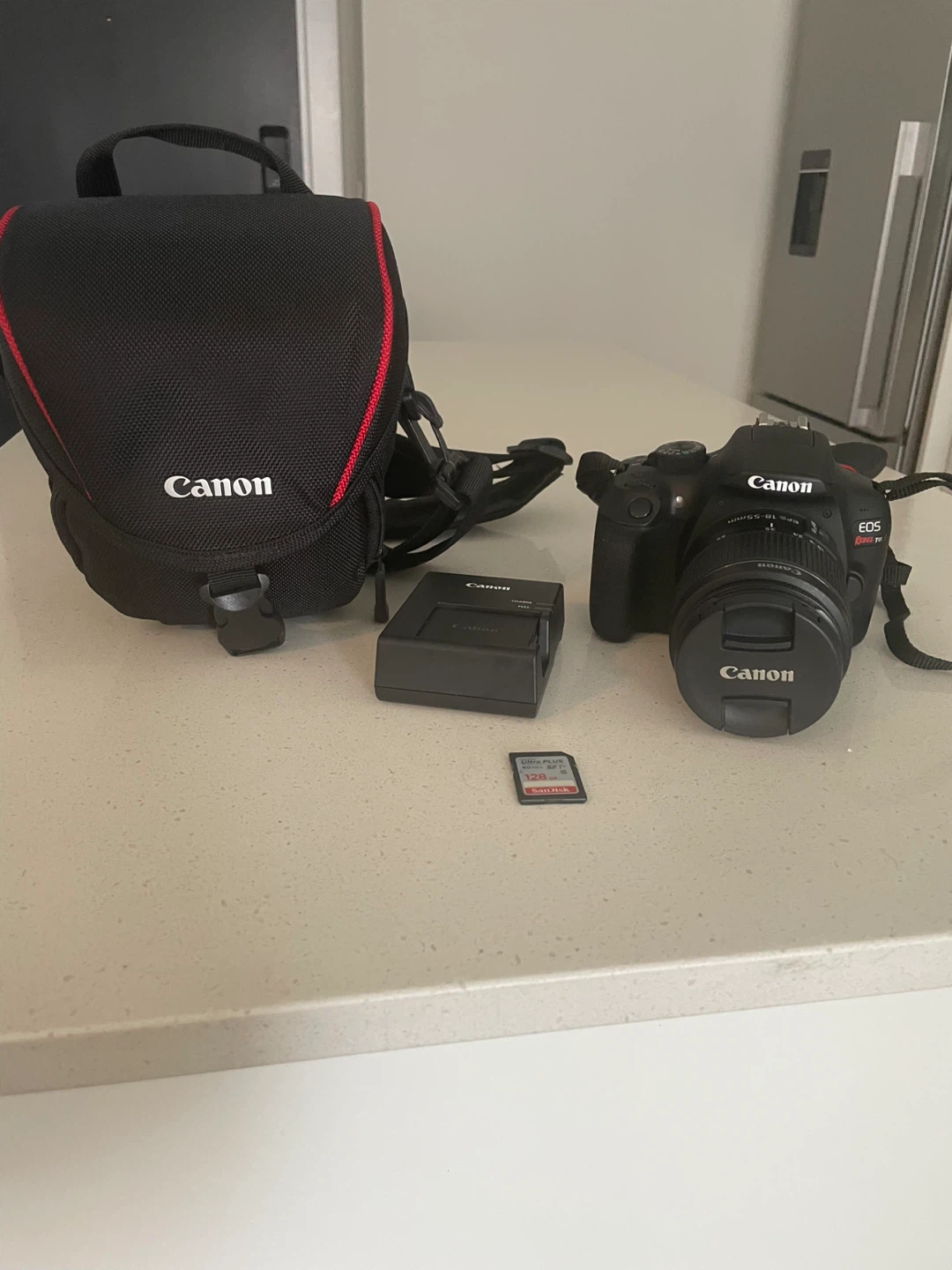 Canon EOS Rebel T7 DSLR Camera with Bag and Accessories