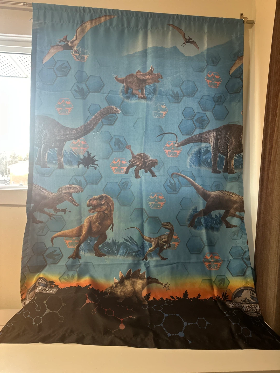 Jurassic World Dinosaur Curtain Panel - photo 3