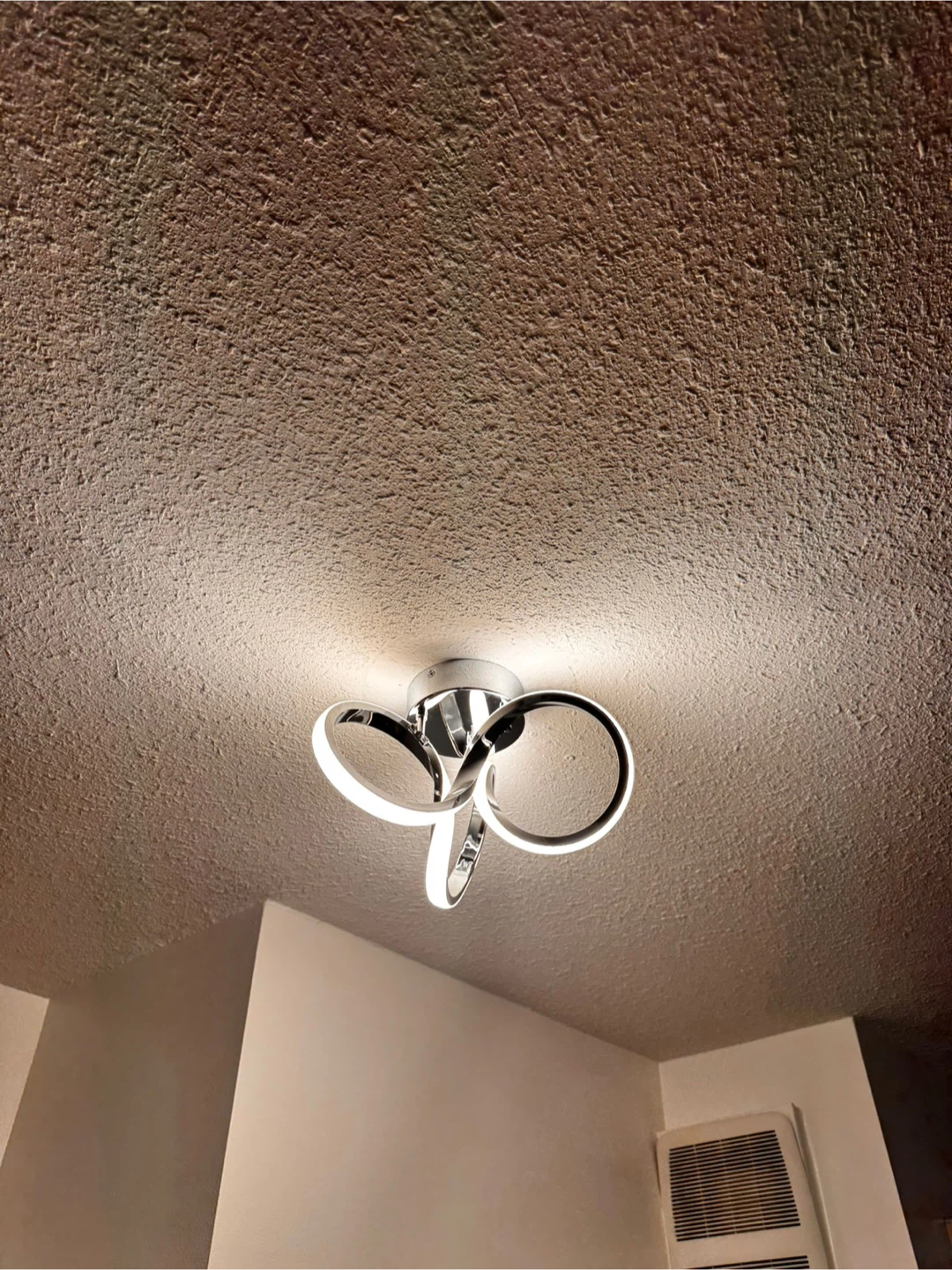 Artika Swirl 26W LED Flush Mount Ceiling Light Fixture - Chrome - photo 2