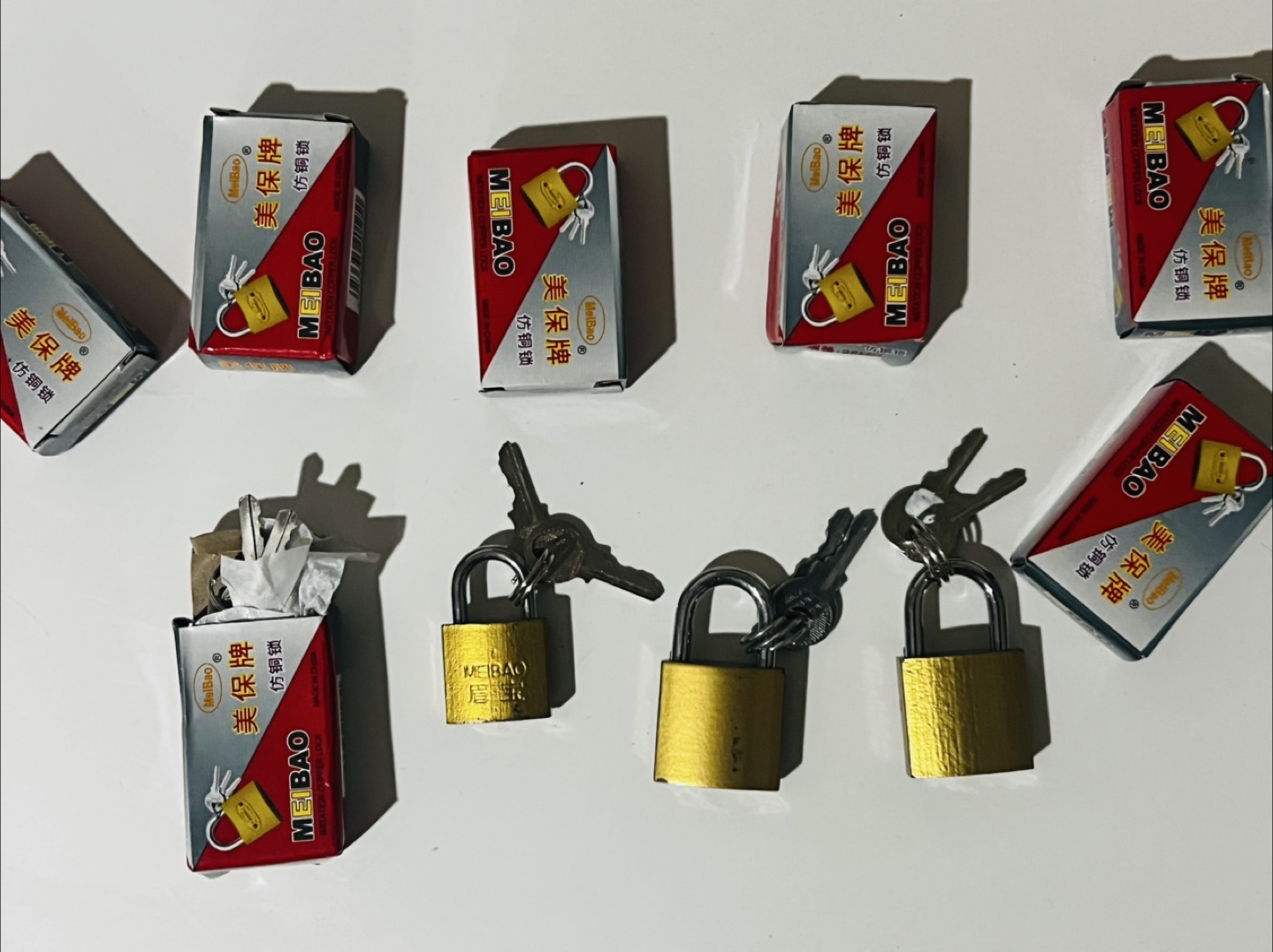 MEI BAO Padlock with Keys - 5 Pack - photo 3