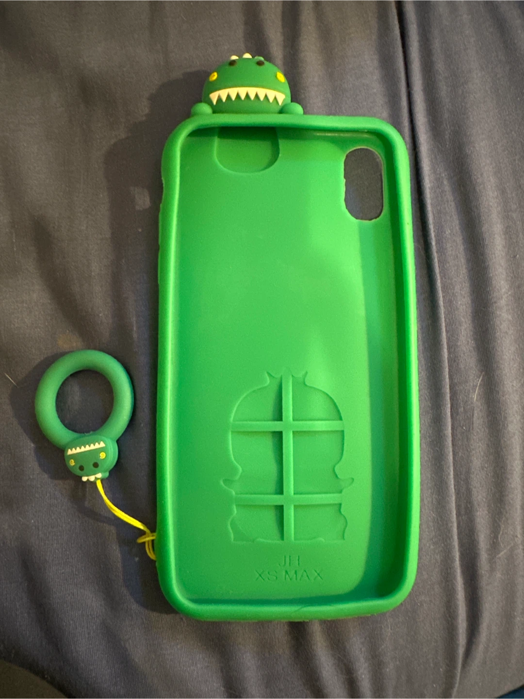 Green Dinosaur Phone Case with Ring for iPhone XS Max - photo 2