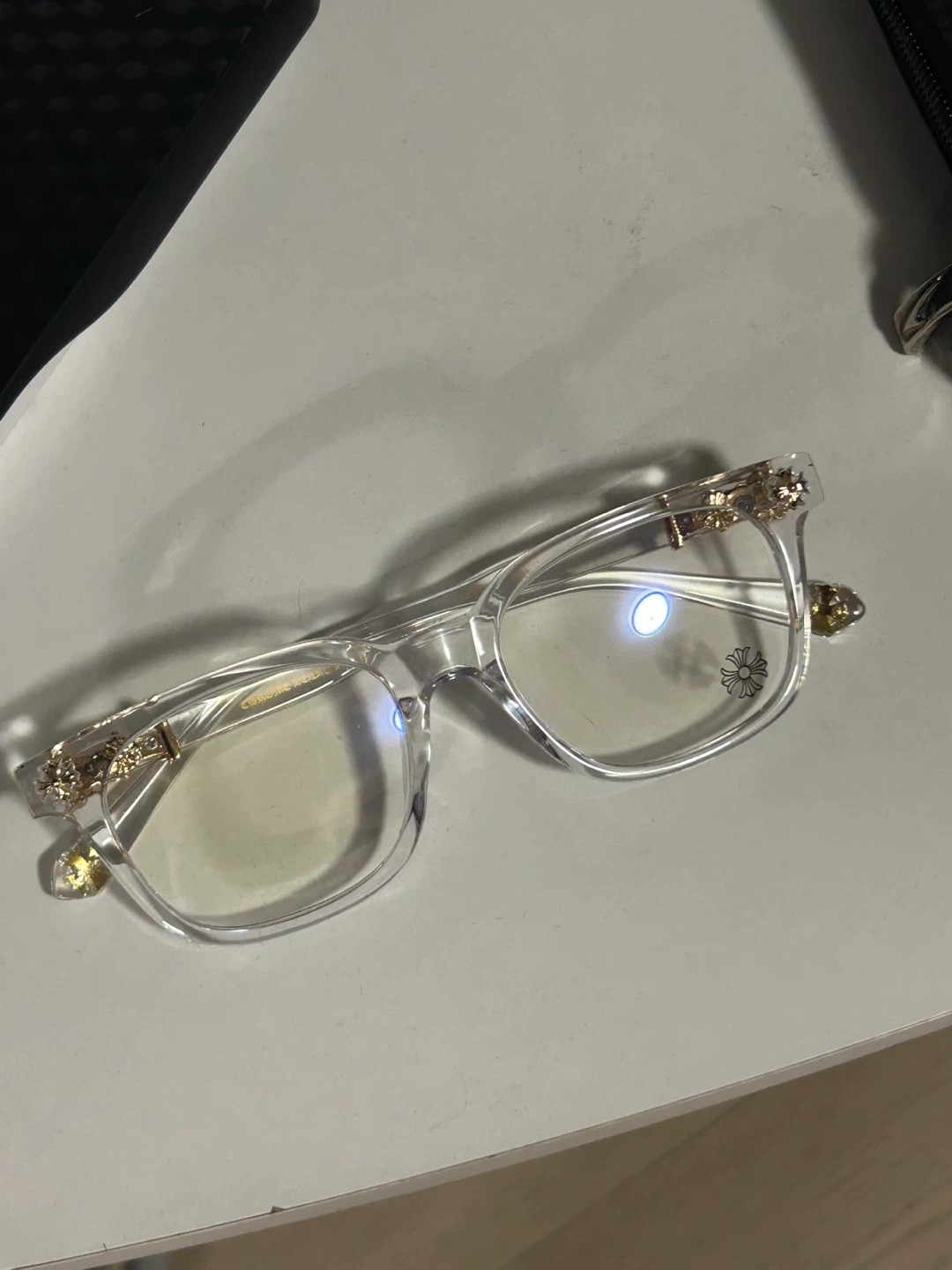 Multiple Chrome Hearts blue light Glasses