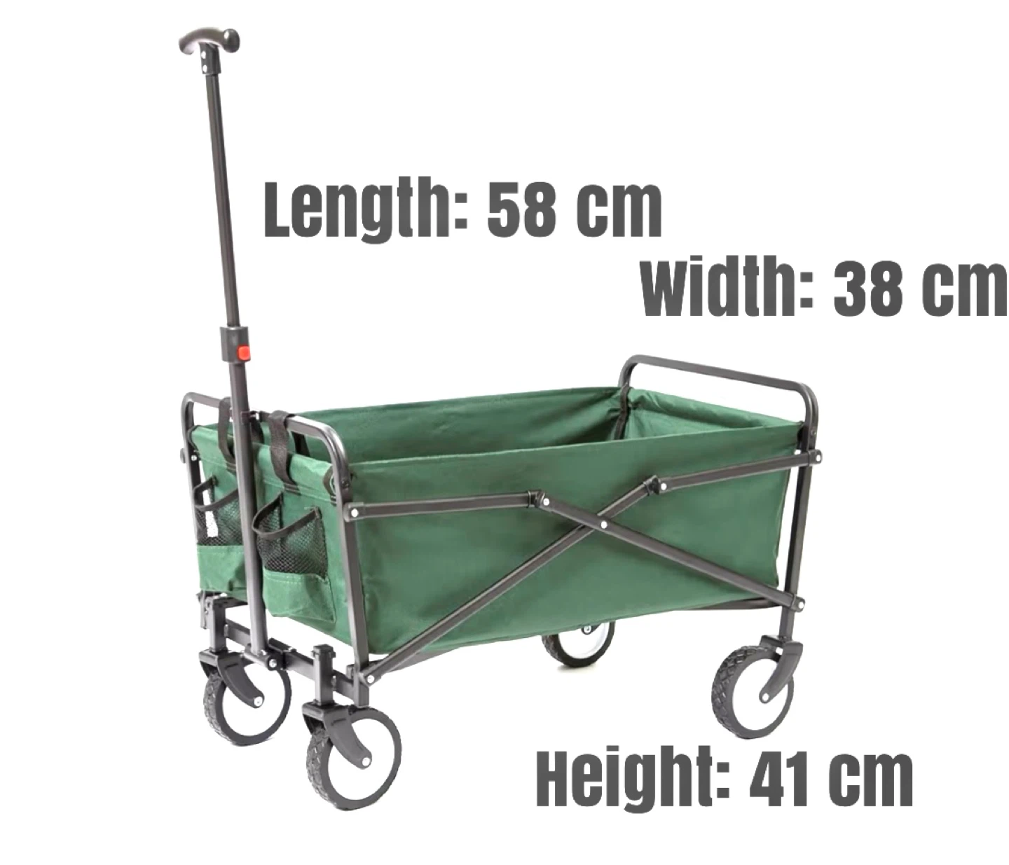 Small Green Folding Wagon Cart - Reduced