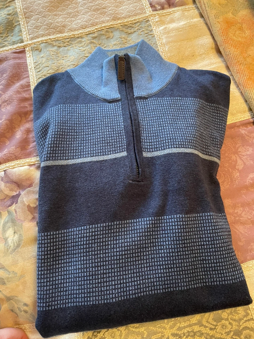 RITCHIE Men's 1/4 Zip Sweater size small - photo 4
