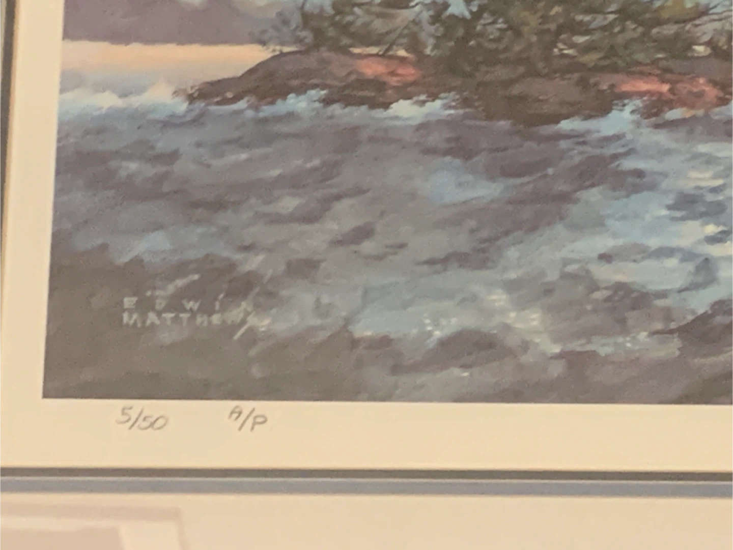 Framed Limited Edition Print – “After The Storm, Georgian Bay” - photo 3