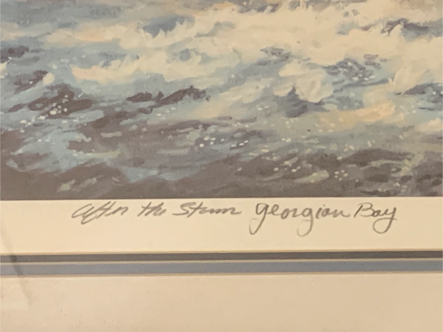 Framed Limited Edition Print – “After The Storm, Georgian Bay” - photo 4