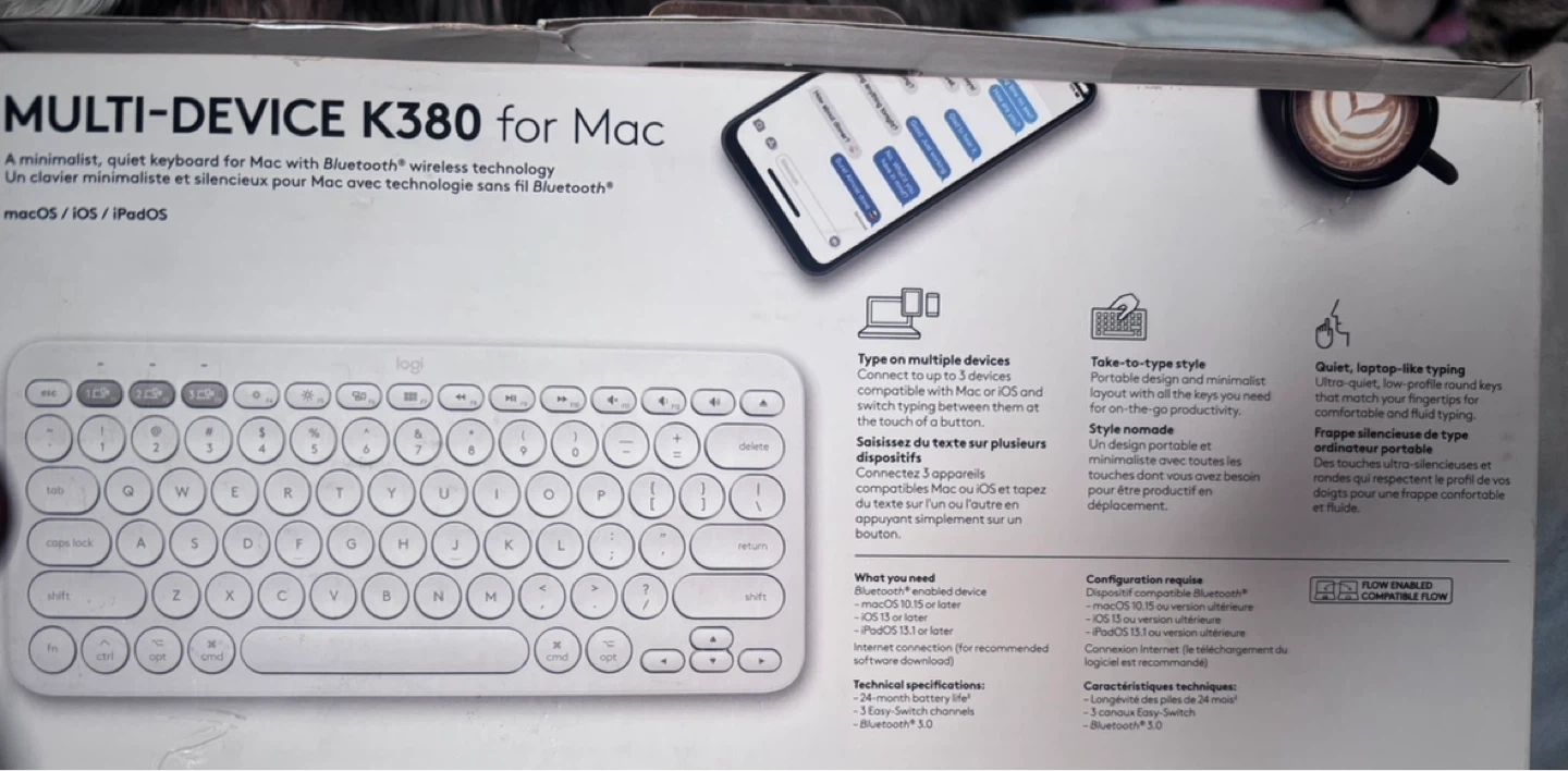 Logitech K380 Multi-Device Bluetooth Keyboard for Mac - photo 2