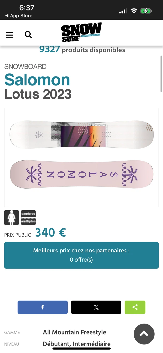 Salomon lotus 2023 - 138cm & bindings - photo 2