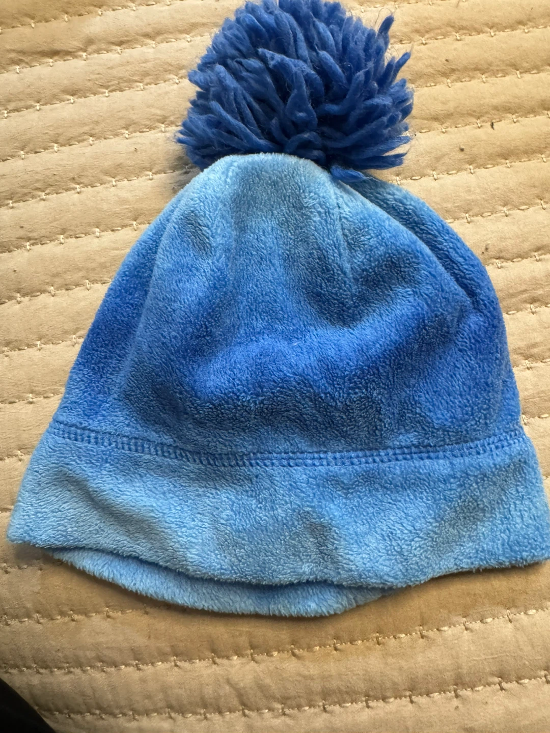 Blue Pom Pom Beanie Kids size 2T-5T - photo 2