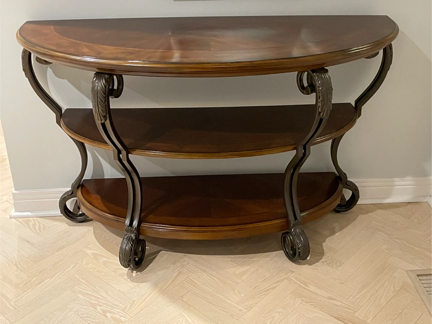 Front Hall Console Table with Two Shelves