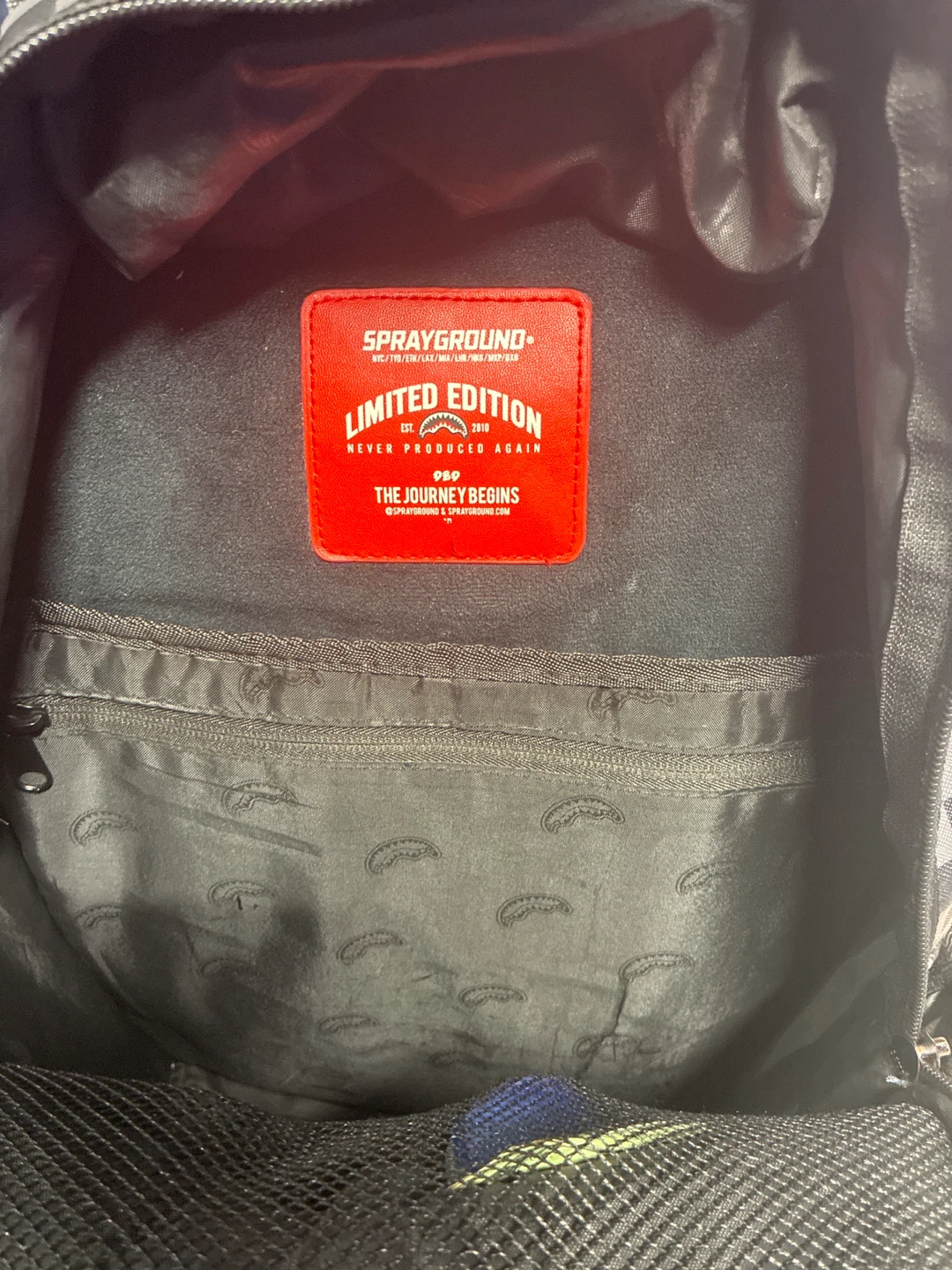 Sprayground Limited Edition "The Journey Begins" Backpack