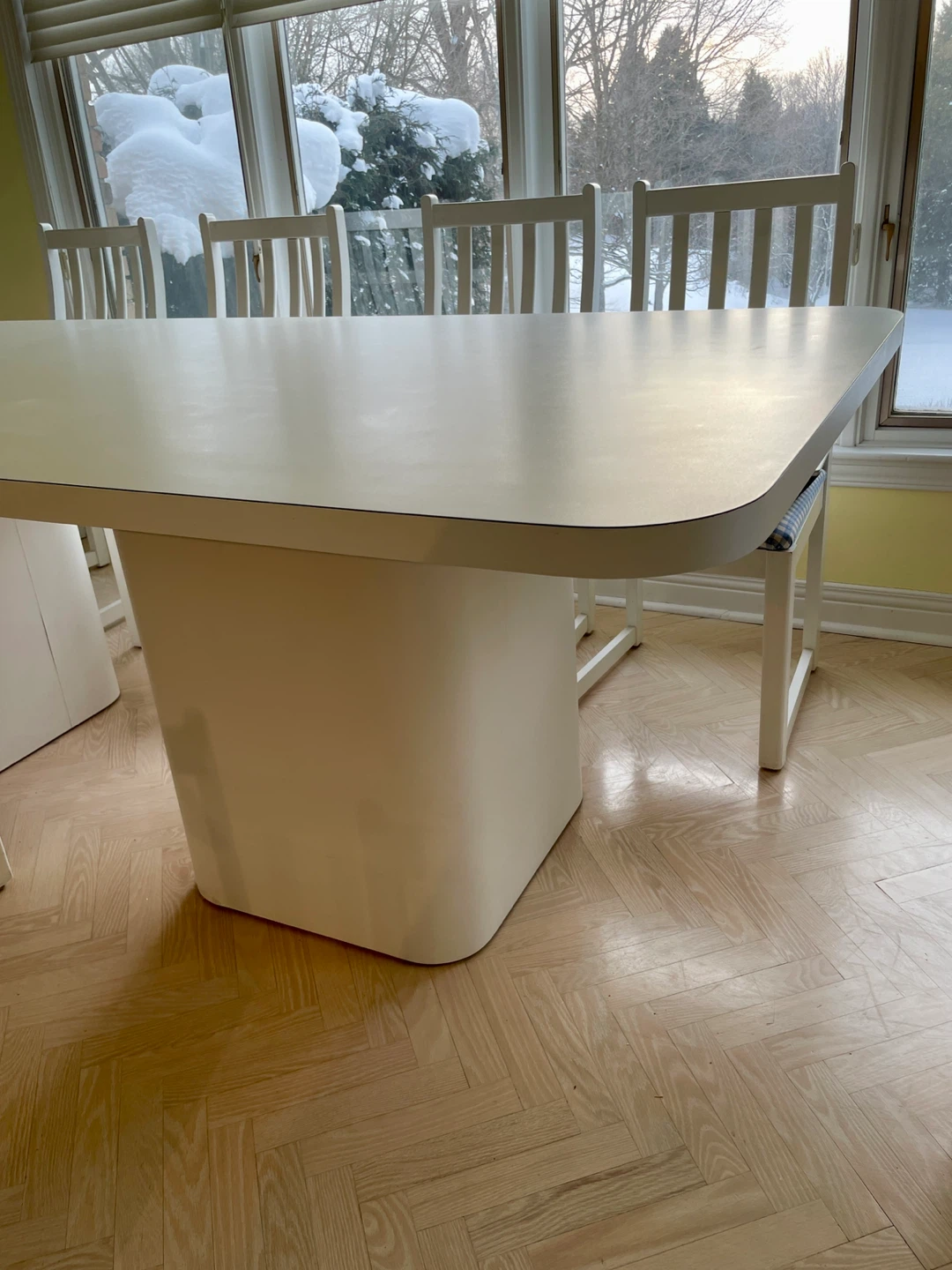 White Extra Large White Dining Table - photo 2