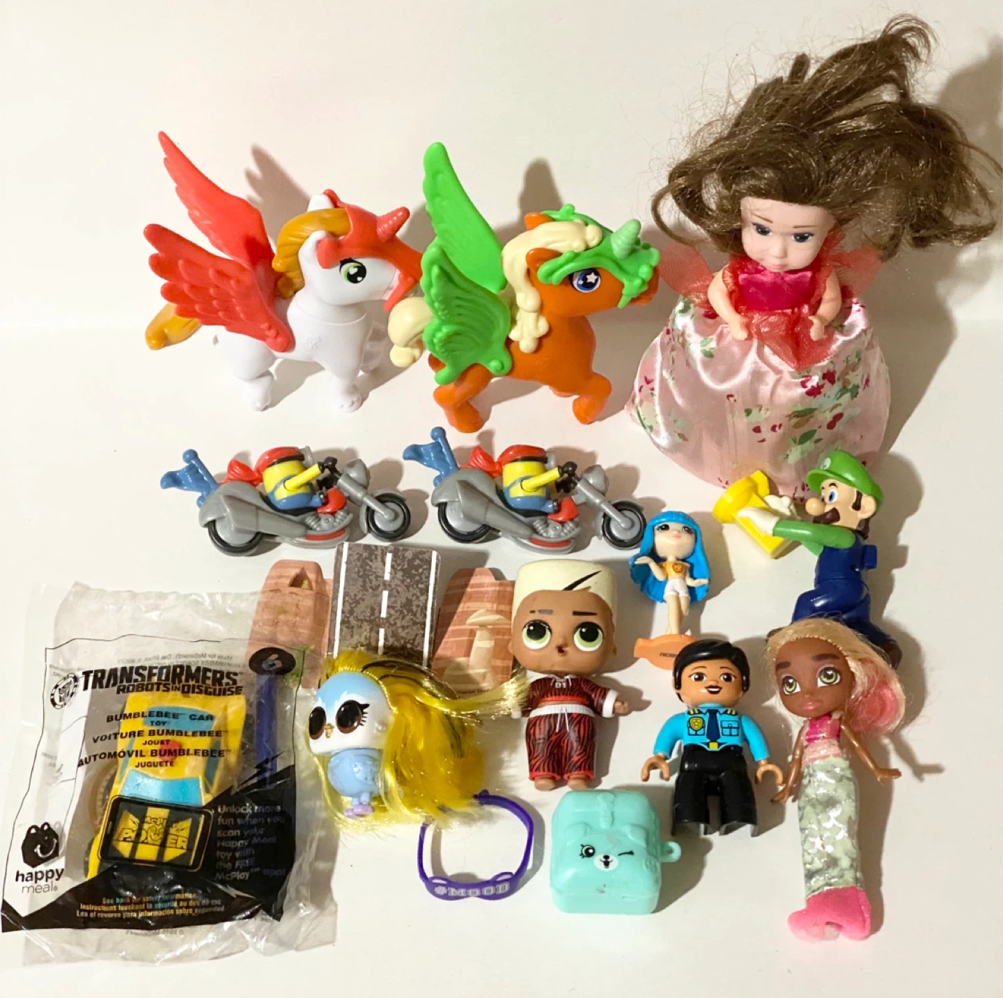 Assorted Kids Toy Figurines and Happy Meal Toys
