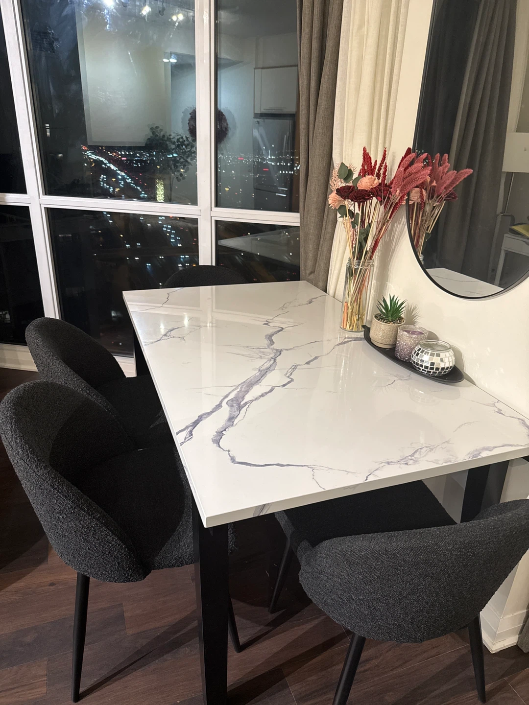 Marble top dining table (No Chairs) - Open to reasonable offers
