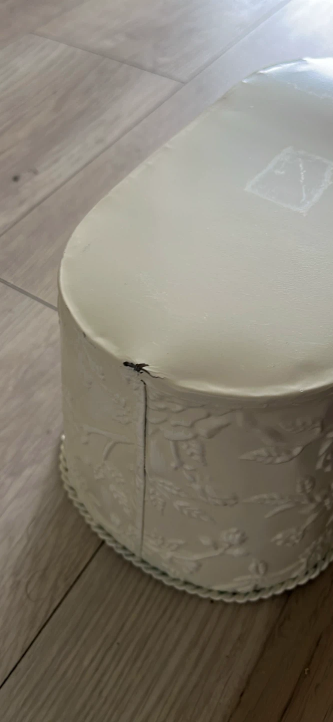 Floral Patterned White Planter - photo 5