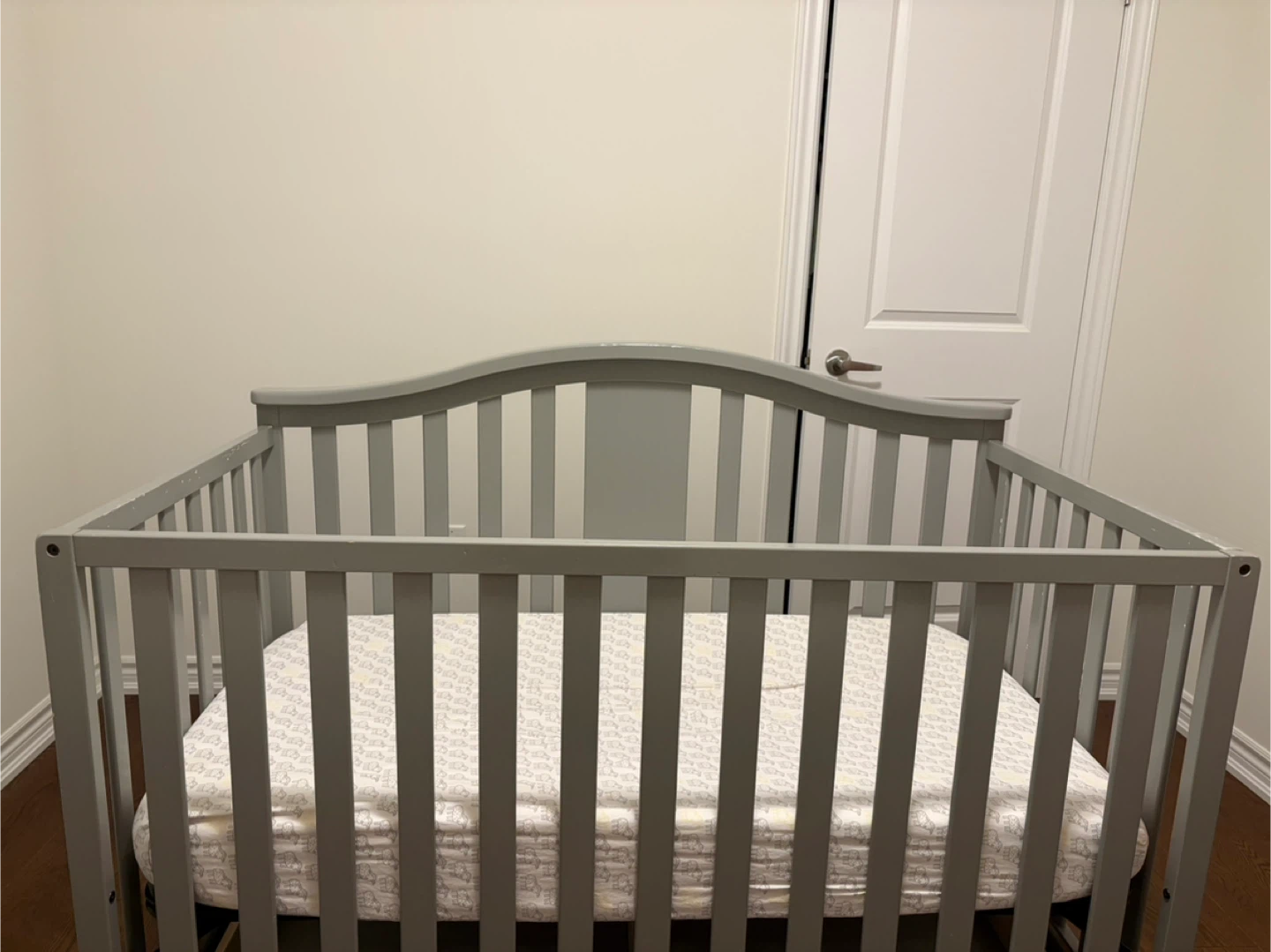 Graco Grey Convertible Crib with Drawer