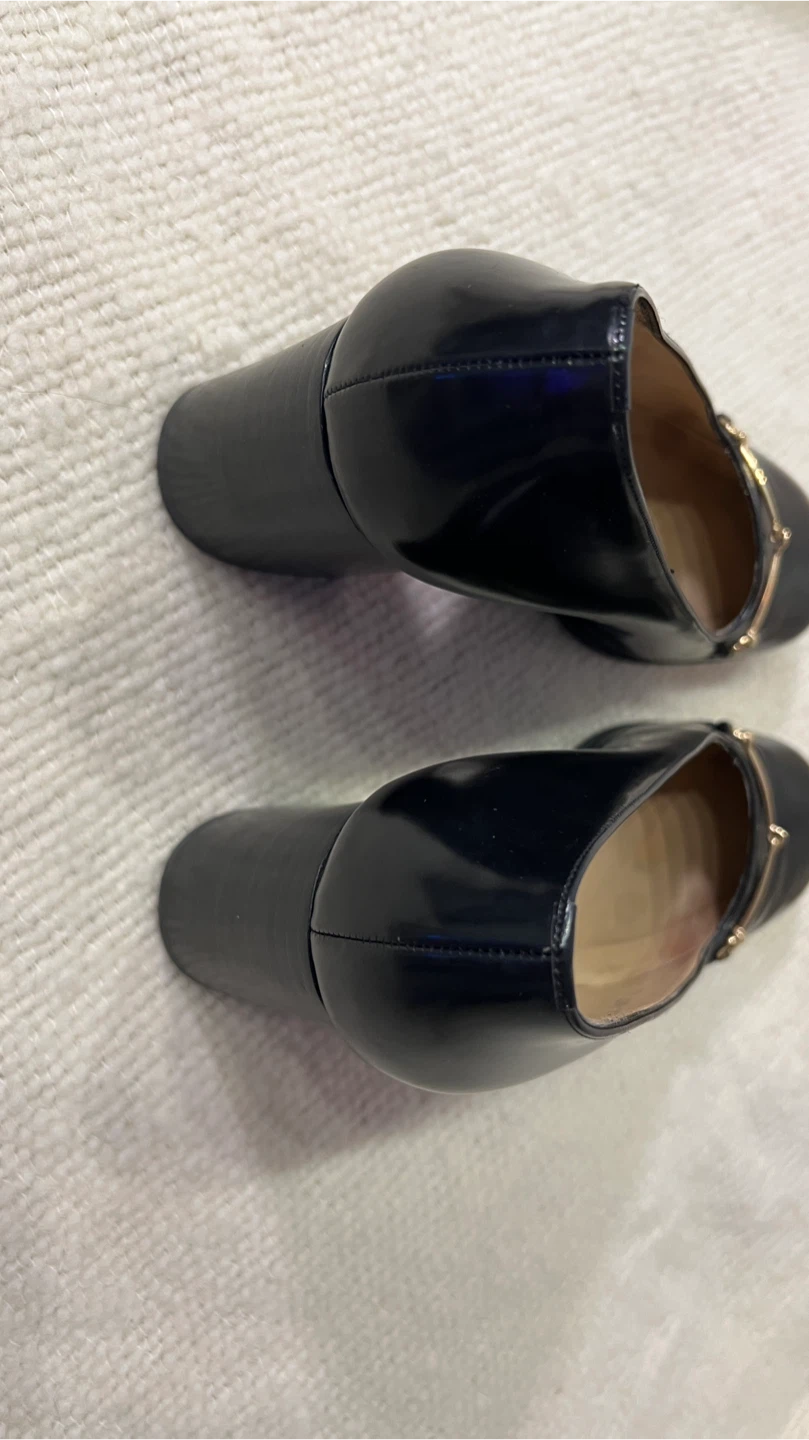 Gucci Black Leather Horsebit Block Heels - photo 5