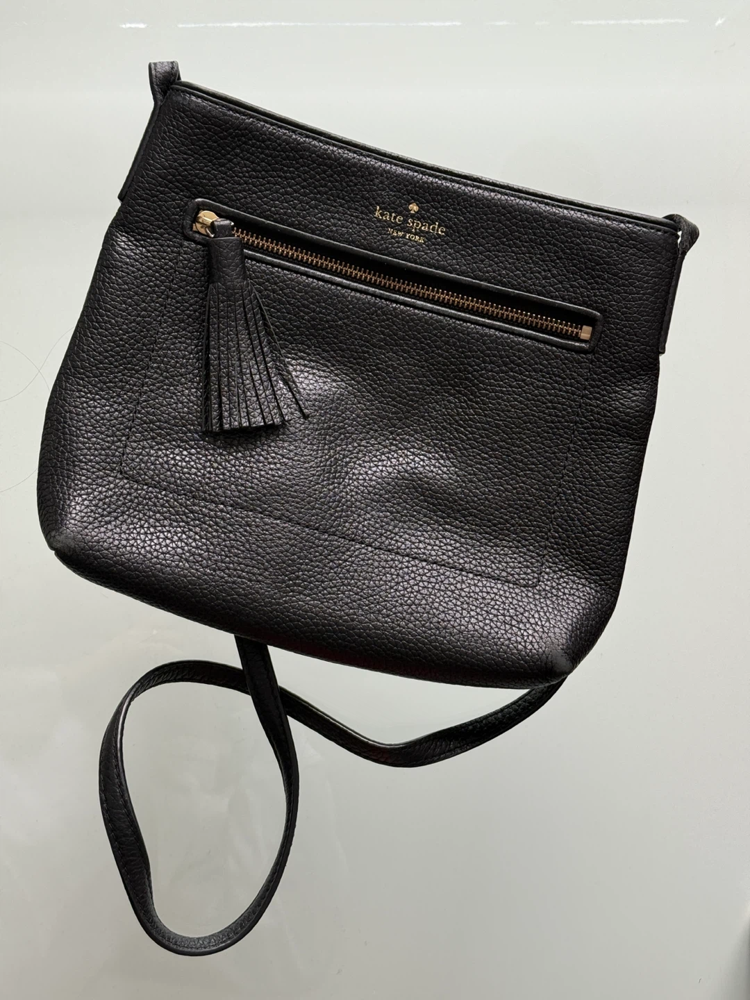 Kate Spade New York Black Leather Crossbody Bag
