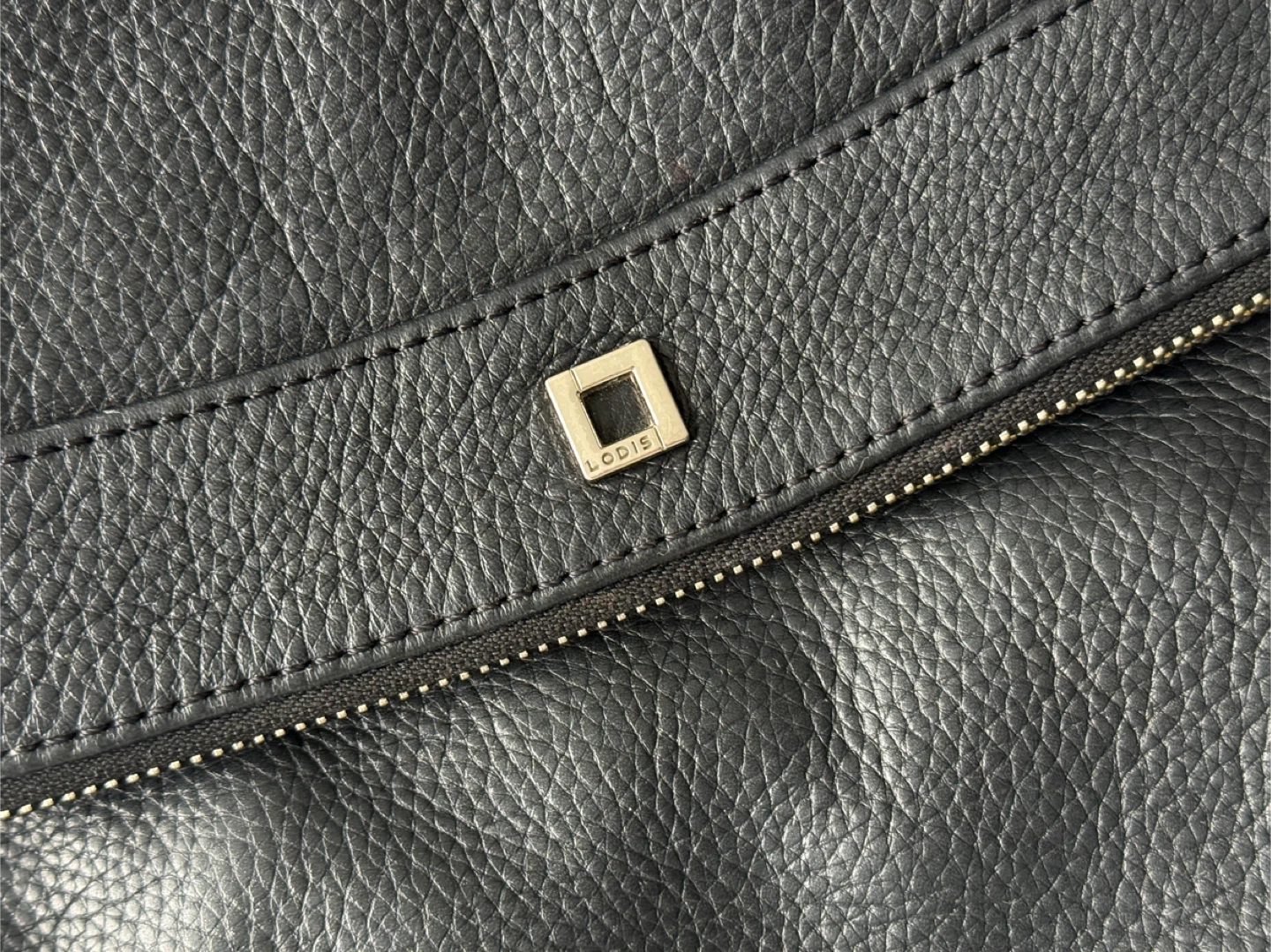 Lodis Black Leather Crossbody Bag - photo 2