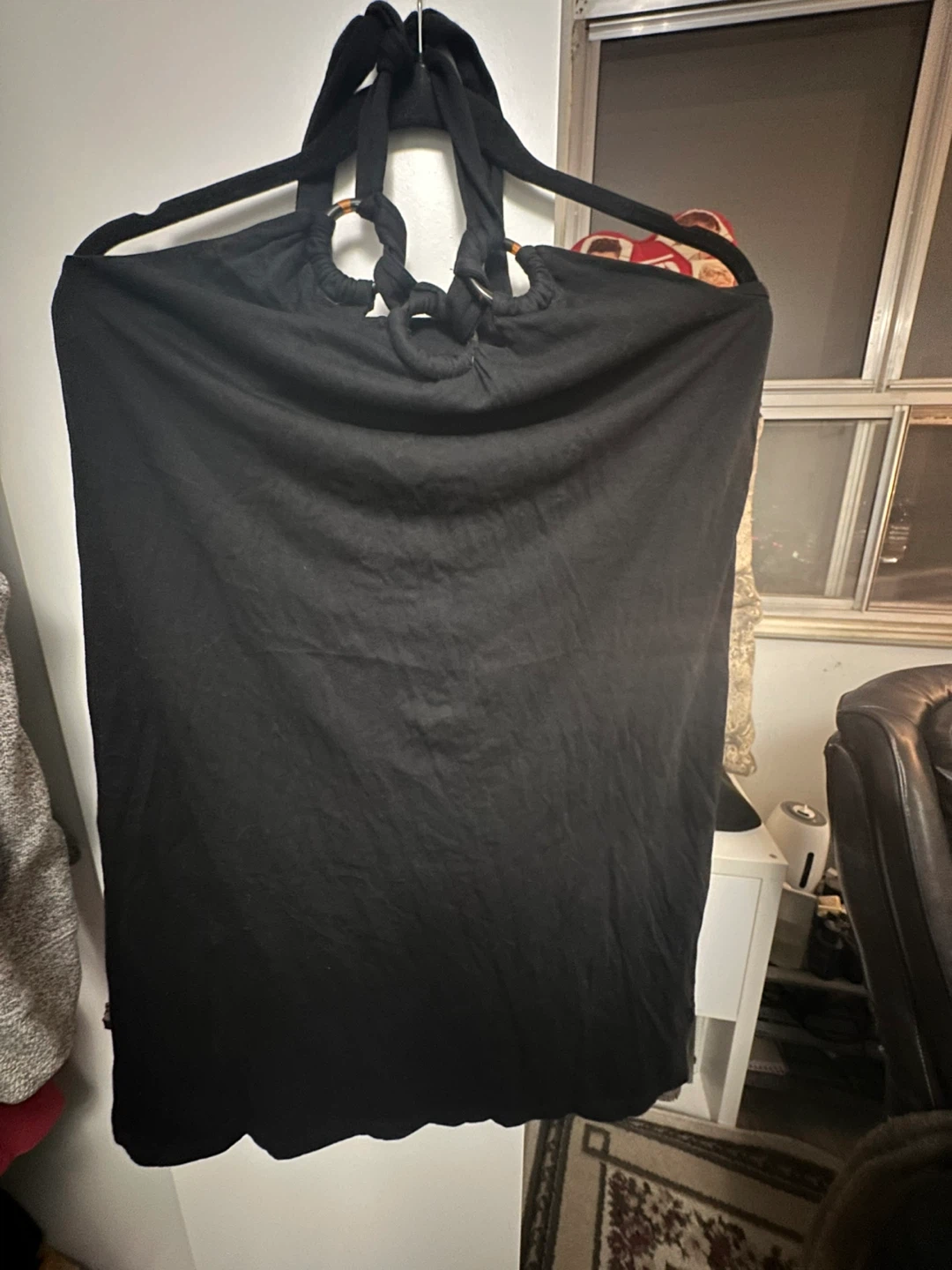 Old Navy Black Halter Neck Dress Size L