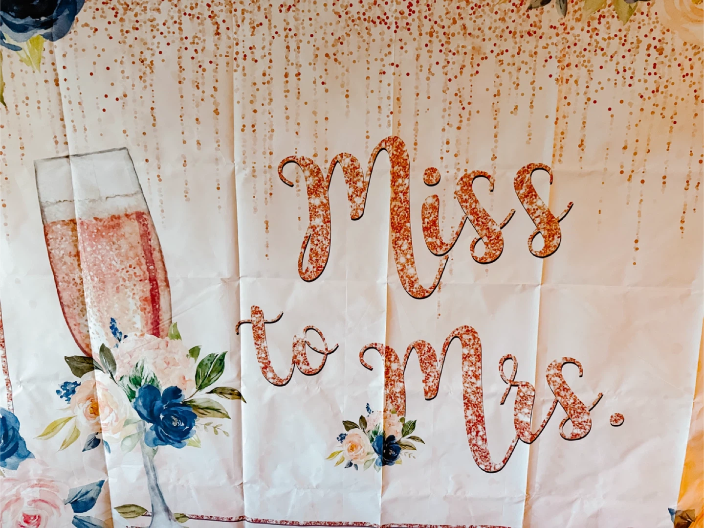 Miss to Mrs. Bridal Shower Photo Booth Backdrop - photo 2