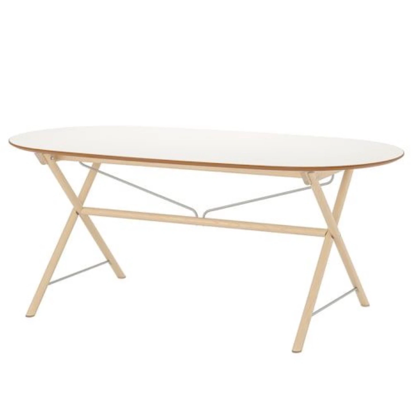 White Oval Dining Table - photo 2