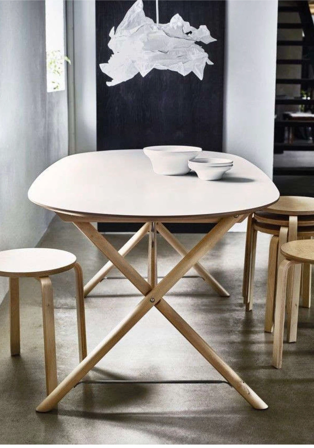 White Oval Dining Table