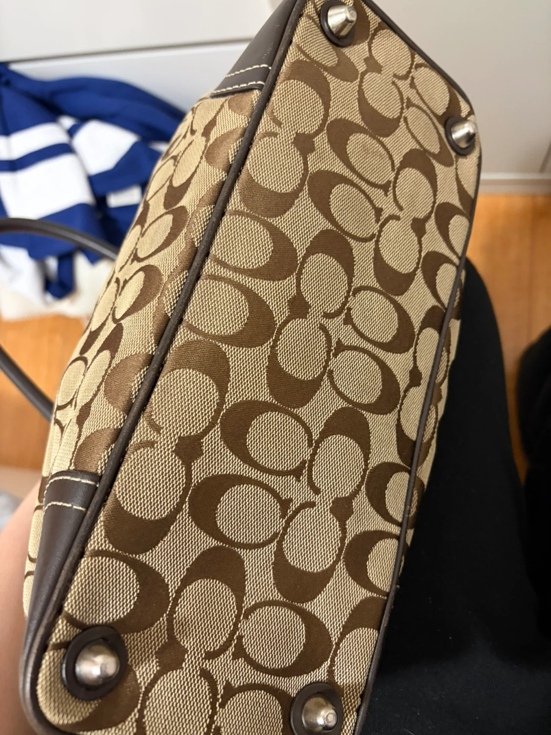 Coach Monogram Canvas & Leather Handbag - photo 3