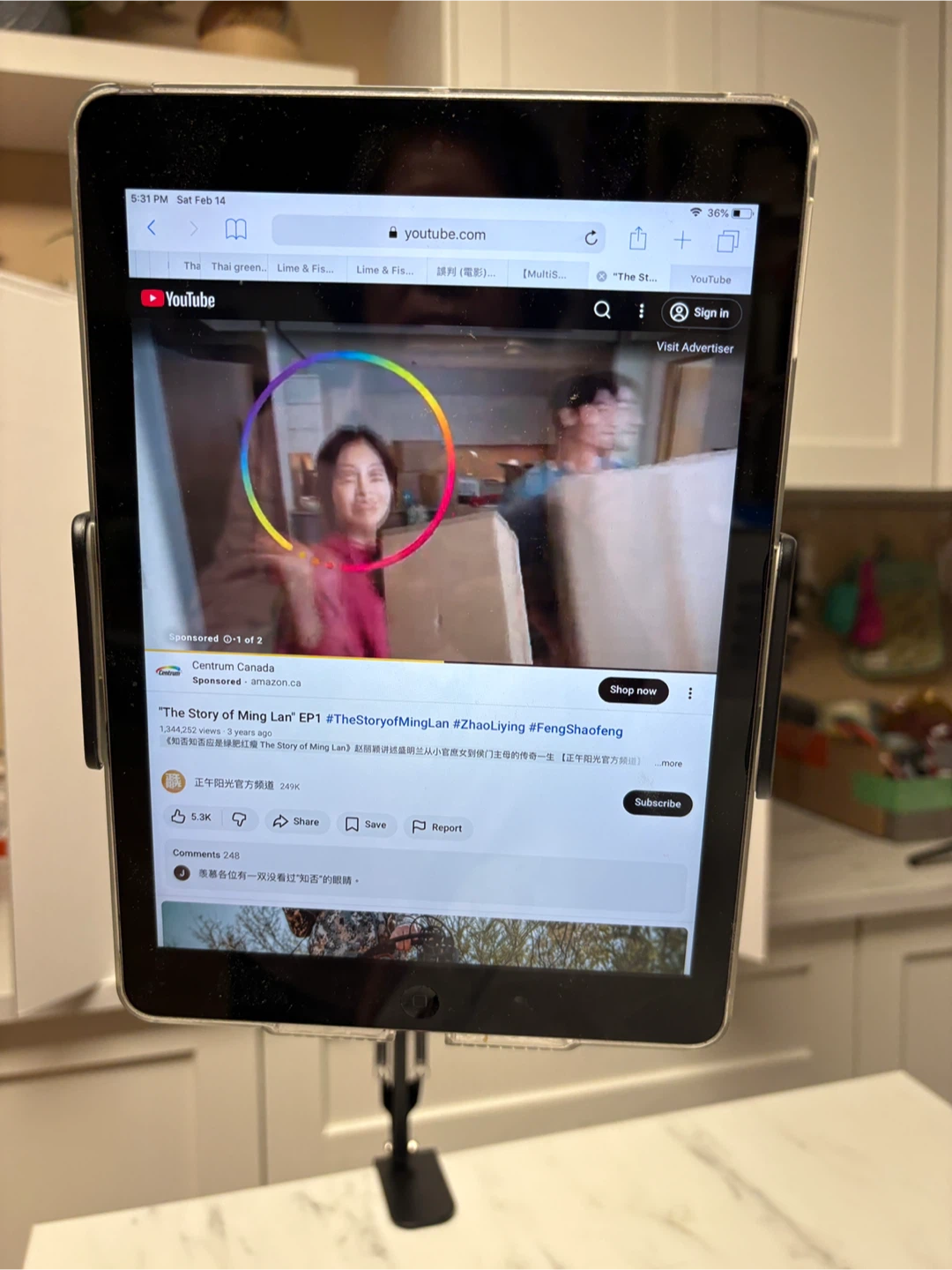 Adjustable Desk Mount Tablet/Phone Holder Stand - photo 4