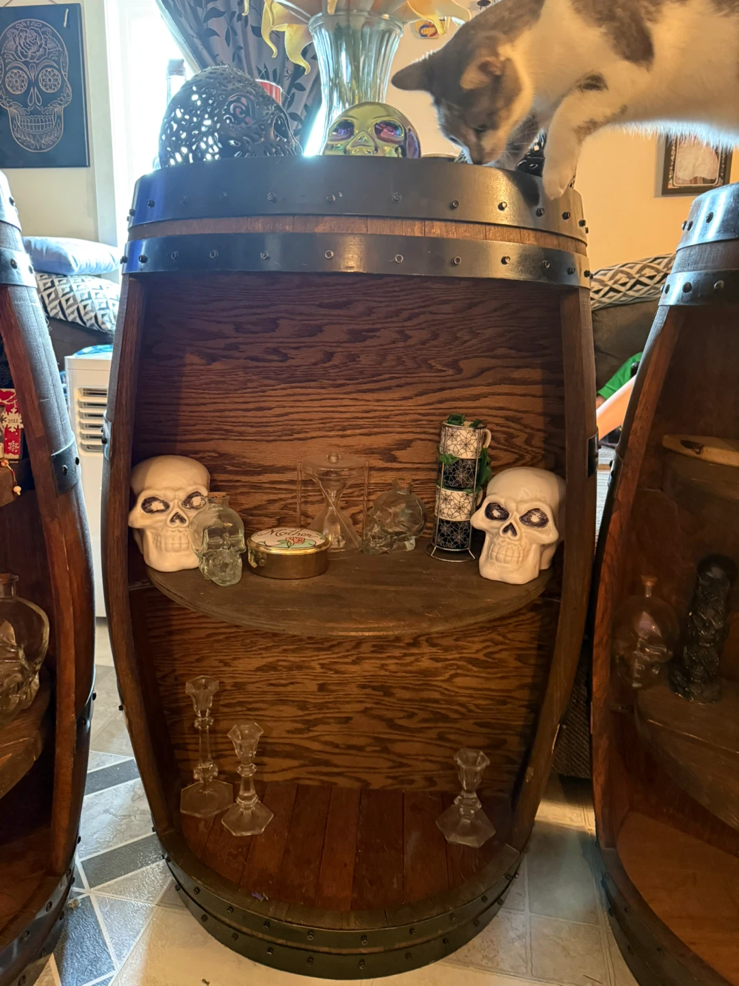 Half Wine Barrel Shelves - photo 3