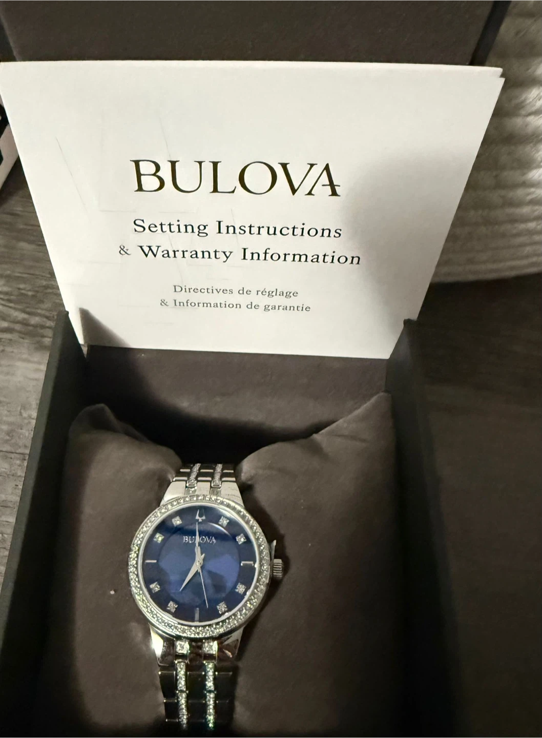 Bulova Ladies' Crystal Phantom 3-Hand Quartz Watch - Blue - photo 3