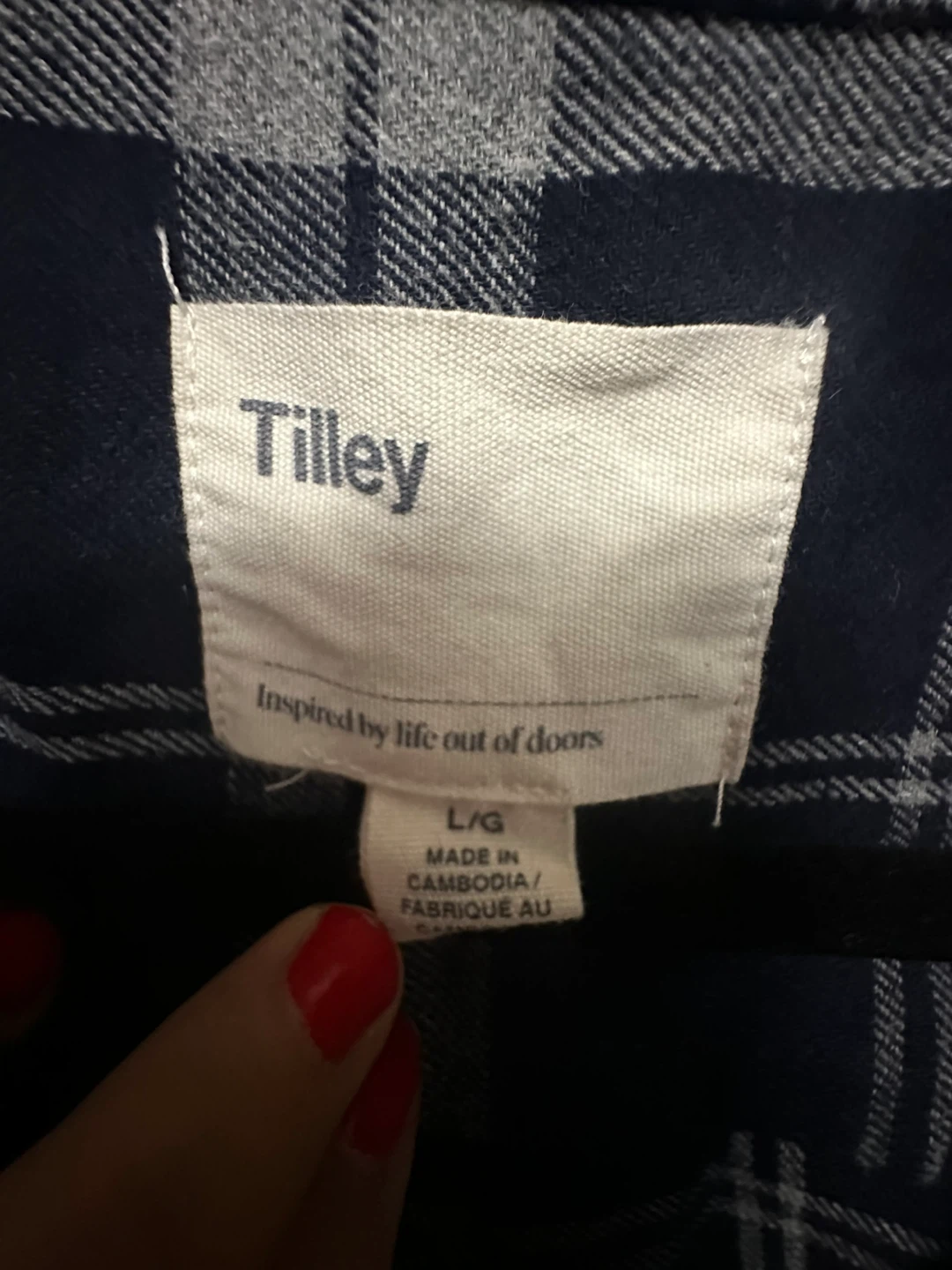 Tilley Plaid Long Sleeve Shirt L/G - photo 3