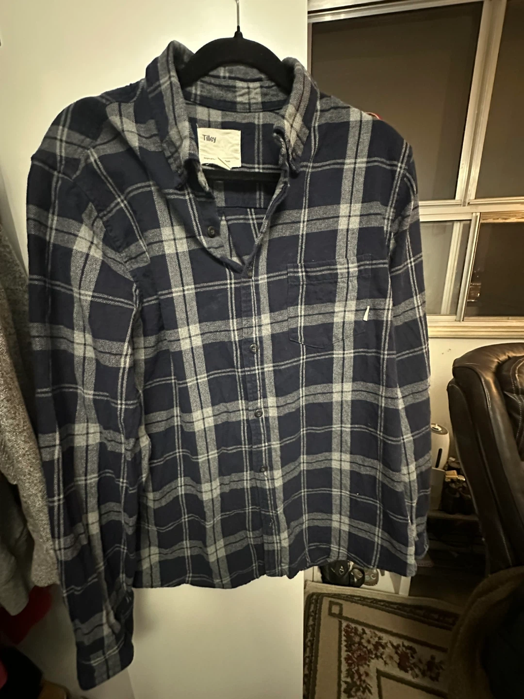 Tilley Plaid Long Sleeve Shirt L/G
