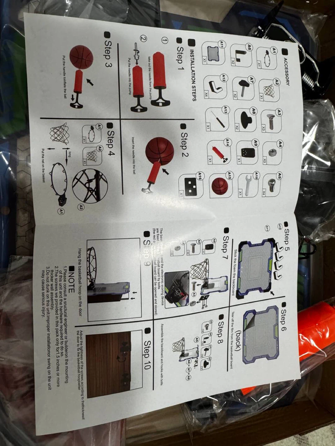 Electronic Mini Basketball Hoop with LED Scoreboard - photo 4