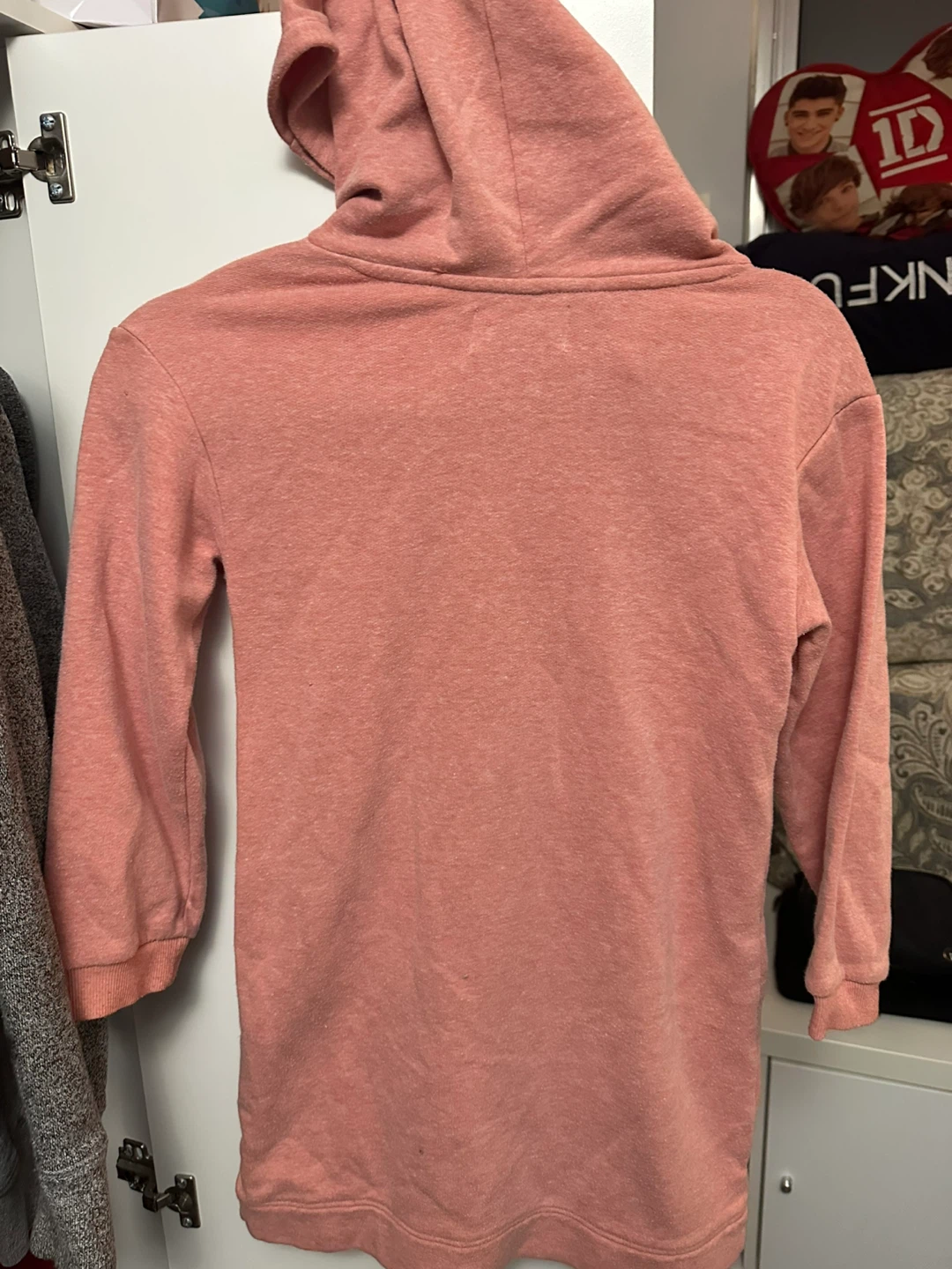 Old Navy Pink "I Love Us" Hoodie Dress - Size M (8) - photo 2