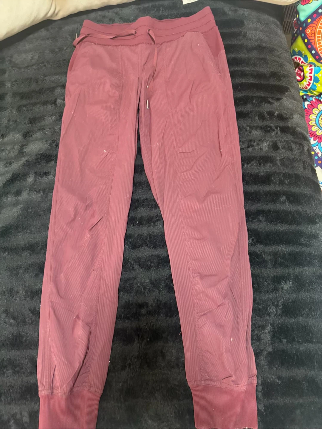 Lululemon Align Ribbed Jogger Pants Burgundy Size 4