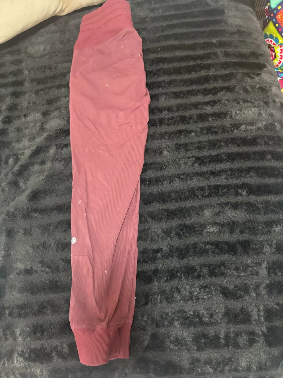Lululemon Align Ribbed Jogger Pants Burgundy Size 4 - photo 3