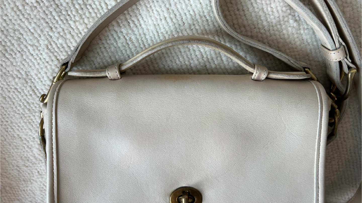 Vintage Coach Court Bag – Style 9870 – Cream - photo 5