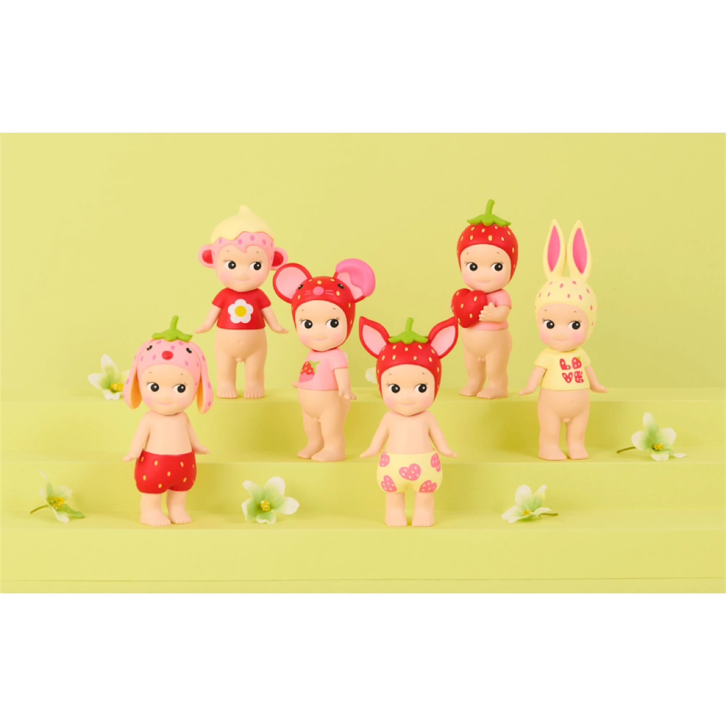 Sonny Angel AUTHENTIC Strawberry Love Fawn Monkey - photo 5
