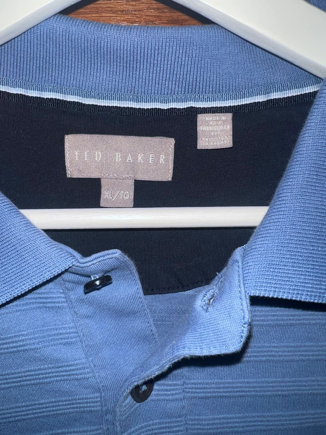 Ted Baker Long Sleeve Polo Shirt - Blue XL/TG - photo 2