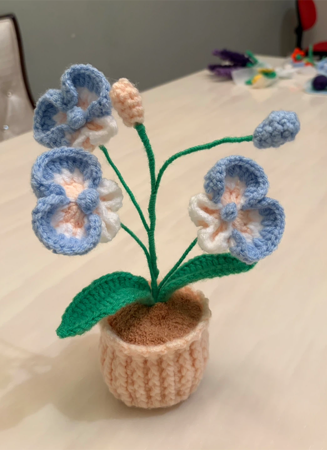 Handmade Crocheted Orchid Plant