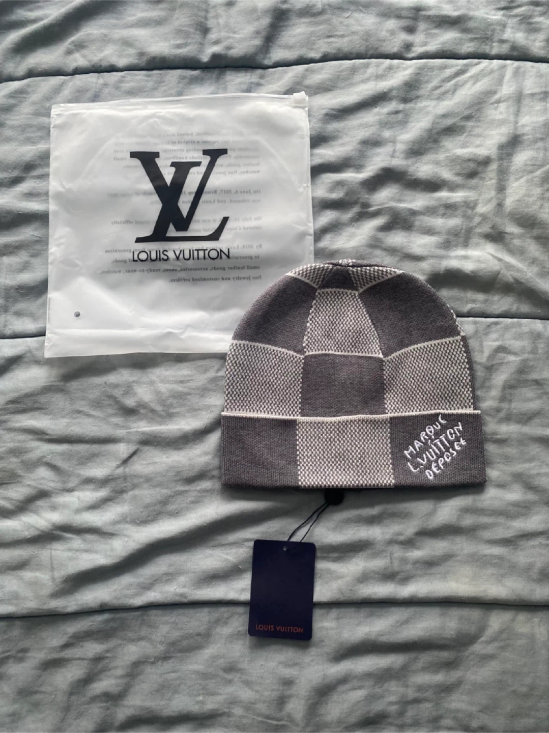 Louis Vuitton Damier Beanie Hat
