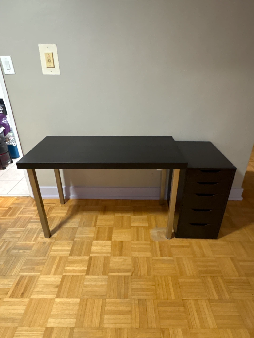 Black  5-drawer unit