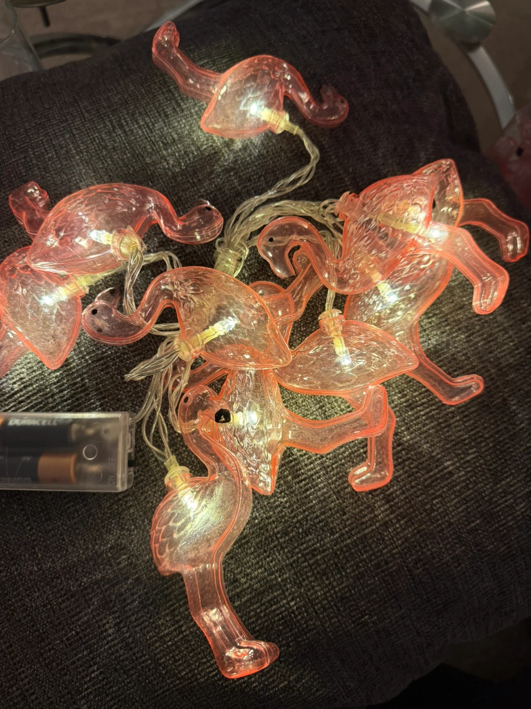 Pink Flamingo String Lights - photo 2