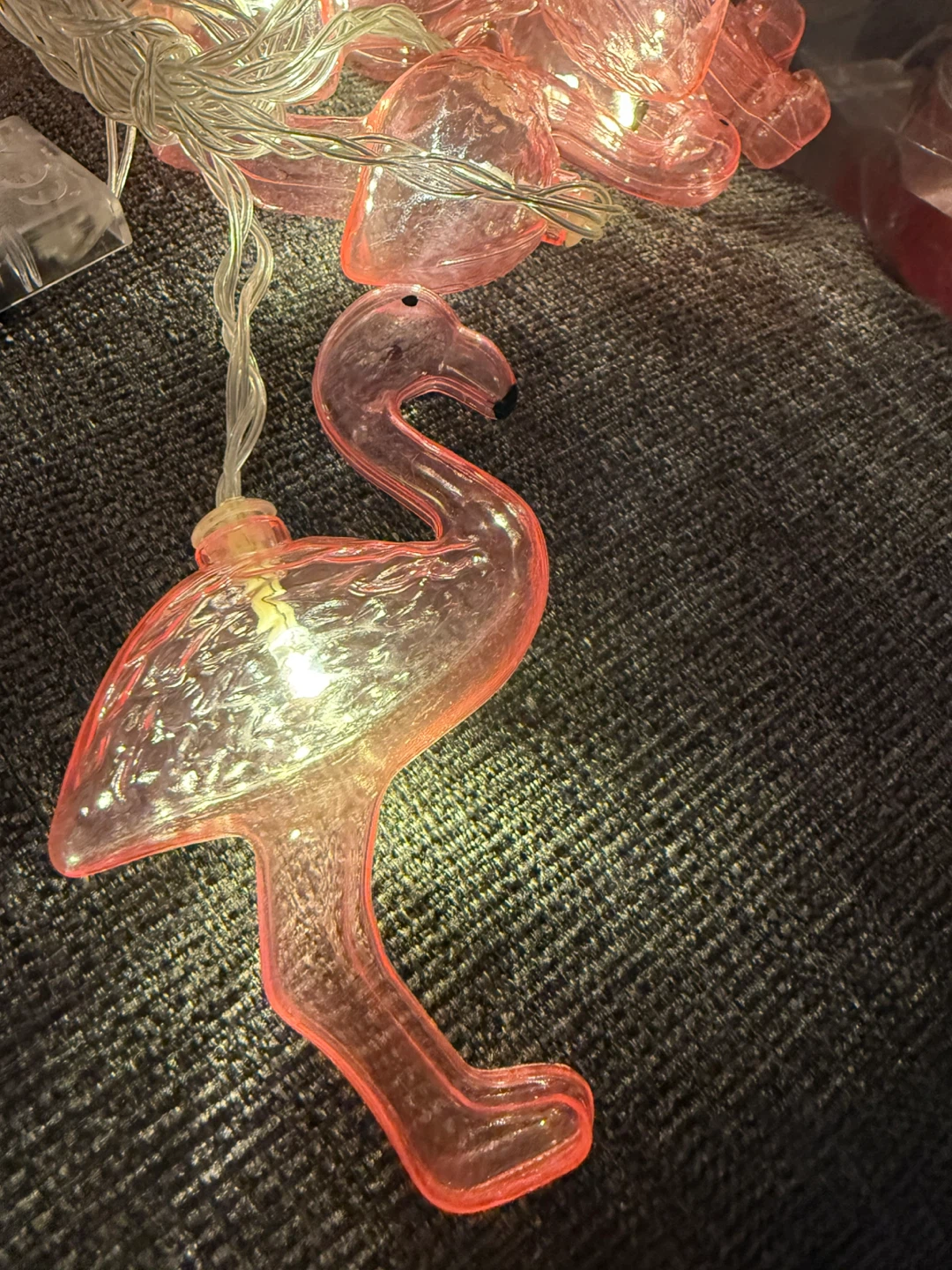 Pink Flamingo String Lights - photo 3