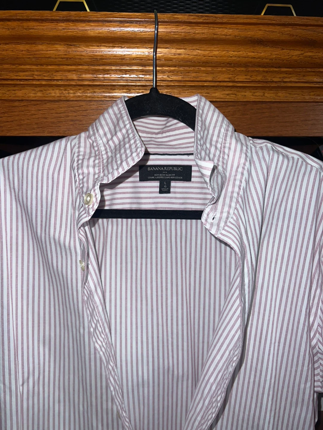 Banana Republic Men's Striped Button-Down Shirt